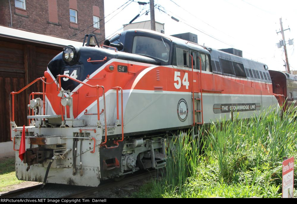 DLS 54 on the excursion train